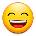😄 Emoji grinsendes Gesicht mit lachenden Augen Samsung Experience 9.0.