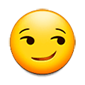 😏 Emoji Cara Sonriendo Con Superioridad en Samsung Experience 9.0.