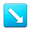 Emoji ↘️ Freccia In Basso A Destra su Samsung Experience 9.0.