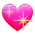 💖 Emoji Corazón Brillante en Samsung Experience 9.0.
