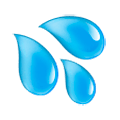 Emoji 💦 Gocce Di Sudore su Samsung Experience 9.0.