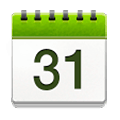 📆 Emoji Calendário Com Folhas Destacáveis na Samsung Experience 9.0.