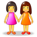 Emoji 👭 Due Donne Che Si Tengono Per Mano su Samsung Experience 9.0.
