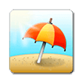 Émoji ⛱️ Parasol Sur Le Sol sur Samsung Experience 9.0.