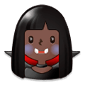🧛🏿 Emoji Vampiro: Pele Escura na Samsung Experience 9.0.