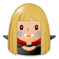 🧛🏼 Emoji Vampiro: Tono De Piel Claro Medio en Samsung Experience 9.0.
