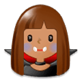 Émoji 🧛🏽 Vampire : Peau Légèrement Mate sur Samsung Experience 9.0.