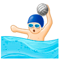 🤽🏻 Emoji Persona Jugando Al Waterpolo: Tono De Piel Claro en Samsung Experience 9.0.