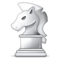 ♘ Emoji Cavalo de xadrez branco na Samsung Experience 9.0.