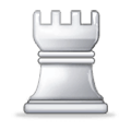 Emoji ♖ Torre bianca scacchistica su Samsung Experience 9.0.
