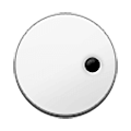⚆ Emoji Weißer Kreis mit Punkt rechts Samsung Experience 9.0.