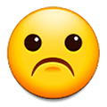 ☹️ Emoji Cara Con El Ceño Fruncido en Samsung Experience 9.0.