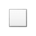 ◽ Emoji Quadrado Branco Médio Menor na Samsung Experience 9.0.
