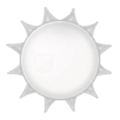 🌣 Emoji Sol blanco en Samsung Experience 9.0.