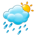 🌦️ Emoji Sonne hinter Regenwolke Samsung Experience 9.0.