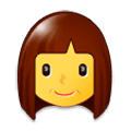 👩 Emoji Mujer en Samsung Experience 9.0.