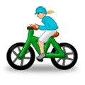 🚴🏼‍♀️ Emoji Mulher Ciclista: Pele Morena Clara na Samsung Experience 9.0.