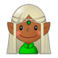 🧝🏾‍♀️ Emoji Elfe: mitteldunkle Hautfarbe Samsung Experience 9.0.