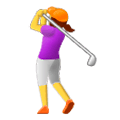 🏌️‍♀️ Emoji Mulher Golfista na Samsung Experience 9.0.