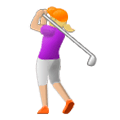🏌🏼‍♀️ Emoji Mujer Jugando Al Golf: Tono De Piel Claro Medio en Samsung Experience 9.0.
