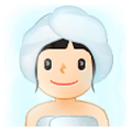 🧖🏻‍♀️ Emoji Mujer En Una Sauna: Tono De Piel Claro en Samsung Experience 9.0.