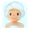 🧖🏼‍♀️ Emoji Mulher Na Sauna: Pele Morena Clara na Samsung Experience 9.0.