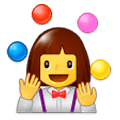Emoji 🤹‍♀️ Giocoliere Donna su Samsung Experience 9.0.