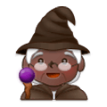 🧙🏿‍♀️ Emoji Maga: Tono De Piel Oscuro en Samsung Experience 9.0.