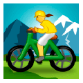 Emoji 🚵‍♀️ Ciclista Donna Di Mountain Bike su Samsung Experience 9.0.