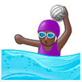 🤽🏿‍♀️ Emoji Mujer Jugando Al Waterpolo: Tono De Piel Oscuro en Samsung Experience 9.0.