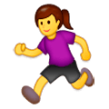 Emoji 🏃‍♀️ Donna Che Corre su Samsung Experience 9.0.
