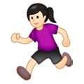 Emoji 🏃🏻‍♀️ Donna Che Corre: Carnagione Chiara su Samsung Experience 9.0.