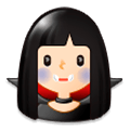 🧛🏻‍♀️ Emoji Mulher Vampira: Pele Clara na Samsung Experience 9.0.