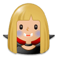 🧛🏼‍♀️ Emoji weiblicher Vampir: mittelhelle Hautfarbe Samsung Experience 9.0.