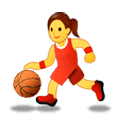 Emoji ⛹️‍♀️ Donna Che Fa Rimbalzare Una Palla su Samsung Experience 9.0.