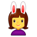 👯 Emoji Pessoas Com Orelhas De Coelho na Samsung Experience 9.0.