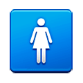 Émoji 🚺 Symbole Toilettes Femmes sur Samsung Experience 9.0.