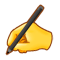 ✍️ Emoji schreibende Hand Samsung Experience 9.0.