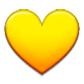 💛 Emoji Corazón Amarillo en Samsung Experience 9.0.