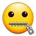 🤐 Emoji Cara Con La Boca Cerrada Con Cremallera en Samsung Experience 9.0.