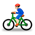 Émoji 🚴🏻 Cycliste : Peau Claire sur Samsung Experience 9.1.