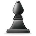 ♝ Emoji Bispo de xadrez preto na Samsung Experience 9.1.