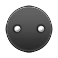 Emoji ⚉ Cerchio nero con due punti bianchi su Samsung Experience 9.1.