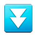 ⏬ Emoji Triángulo Doble Hacia Abajo en Samsung Experience 9.1.