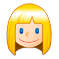 Emoji 👱🏻‍♀️ Donna Bionda: Carnagione Chiara su Samsung Experience 9.1.