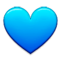 Emoji 💙 Cuore Azzurro su Samsung Experience 9.1.