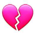 💔 Emoji Corazón Roto en Samsung Experience 9.1.