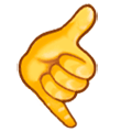 Emoji 🤙 Mano Con Gesto Di Chiamata su Samsung Experience 9.1.