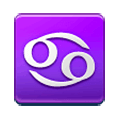 Emoji ♋ Segno Zodiacale Del Cancro su Samsung Experience 9.1.