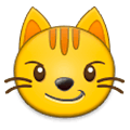 Emoji 😼 Gatto Con Sorriso Sarcastico su Samsung Experience 9.1.